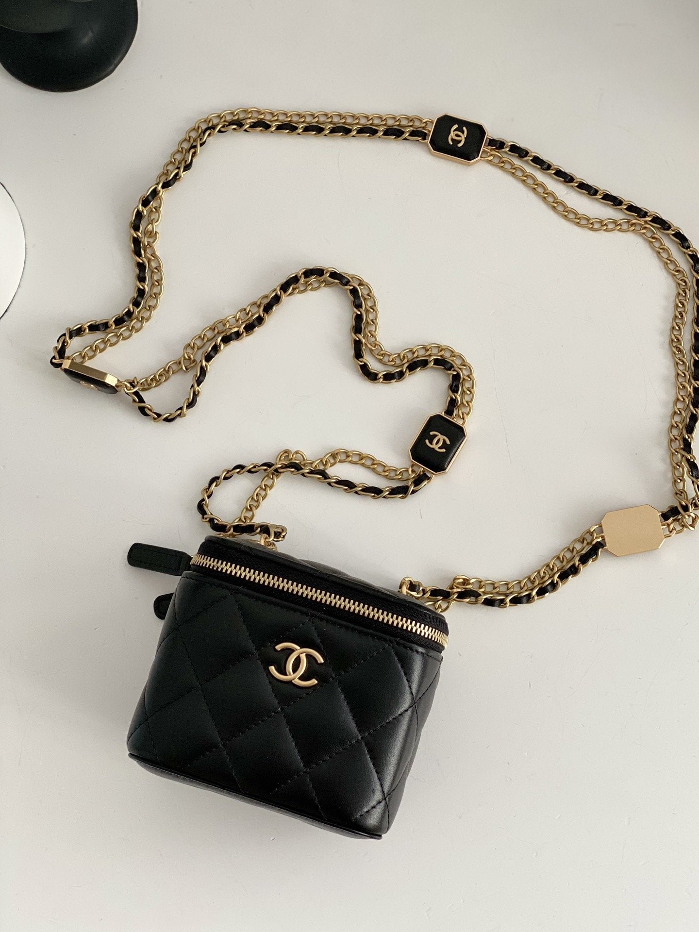 Chlsmall Vanity With For Women Bags Black Travel Bag