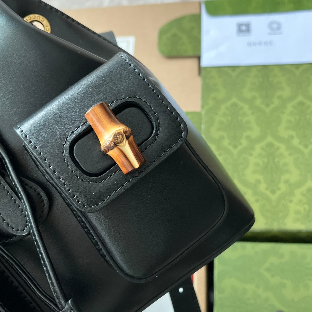 gg Bamboo Backpack , ’s Black Small