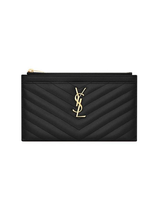 YSL Saint Laurent Trending Bill Pouch Clutch Bag Quilted Monogram Clutch Bag