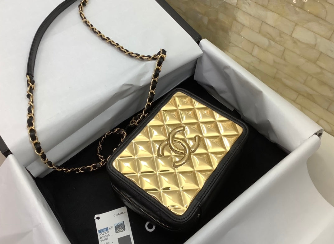 CHLVanity Case Metal , ’s Black Gold Crossbody Bag