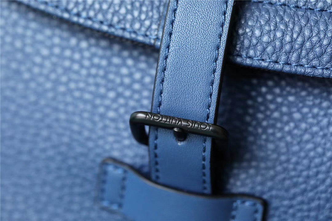 Top Quality Christopher Slim Backpack Taurillon For Blue