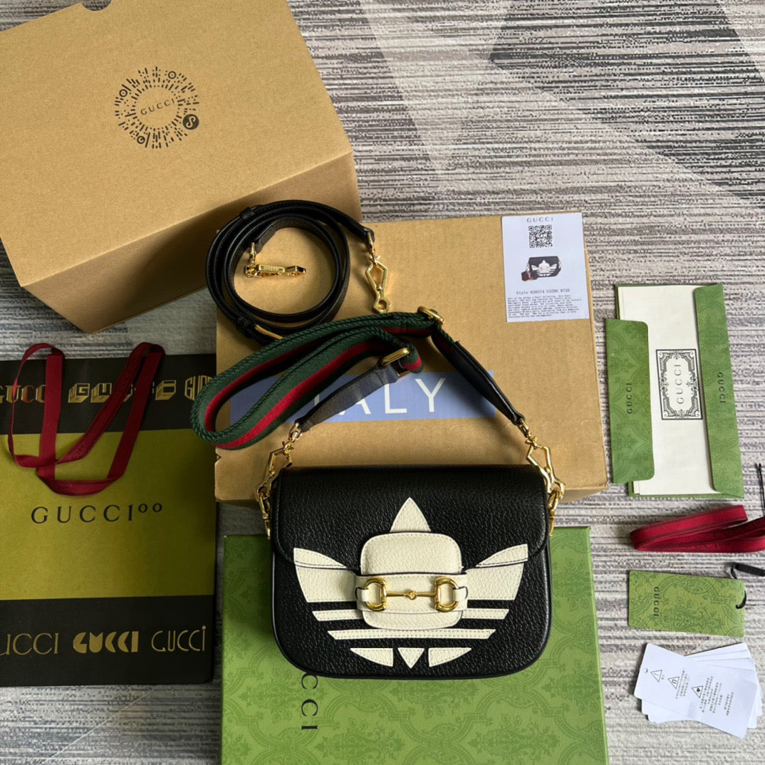 gg x Adidas Horsebit , Black Mini Bag Beaunoirrbeaunoirr U3Zdg