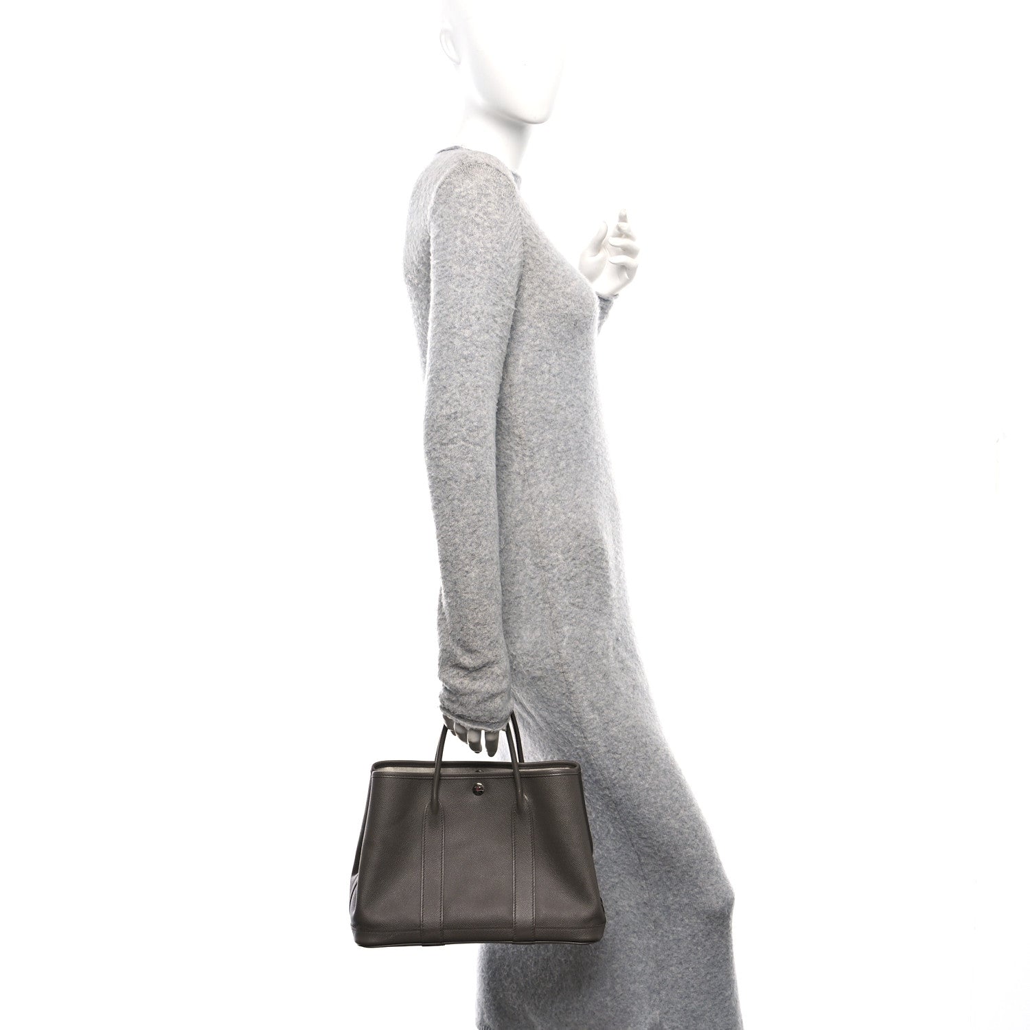 Hermes Epsom Garden Party Tpm Etain Handbag Travel Bag