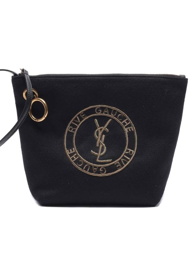 YSL Saint Laurent Saint Laurent Trending Rive Gauche Pouch Bag Black Clutch Bag