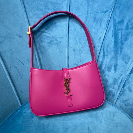 YSL Saint Laurent Le 5 Ã 7 Smooth Pink Shoulder Bag
