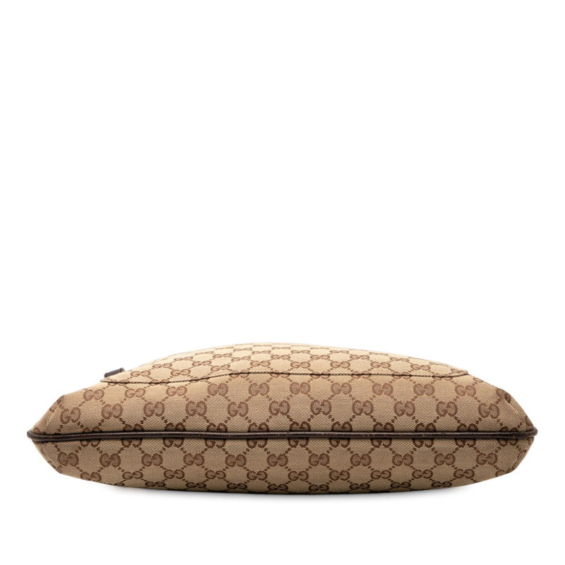 Gucci Shoulder Bag Leather Canvas Leather 6