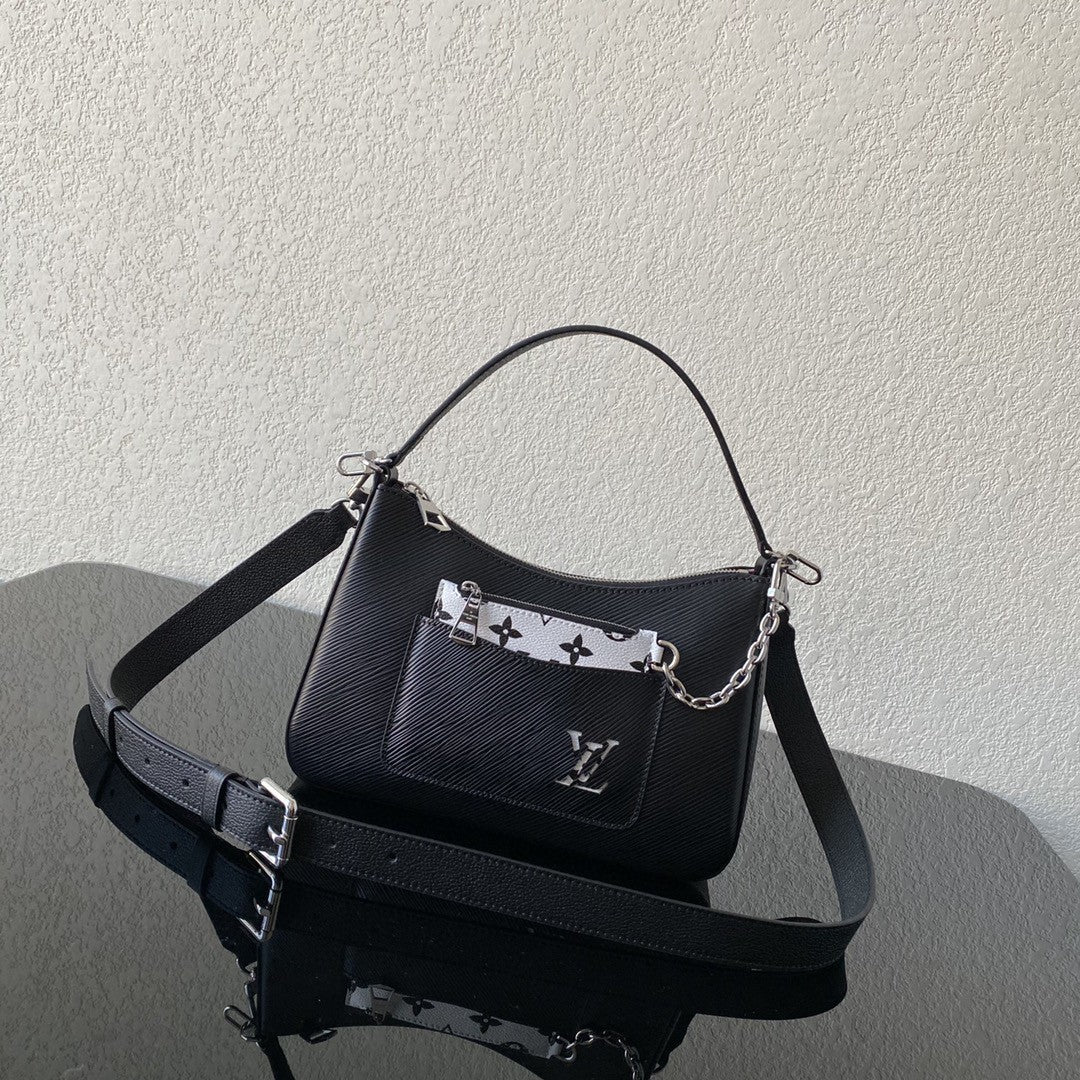 Top Quality Marelle Epi For Women Shoulder Black Crossbody Bag