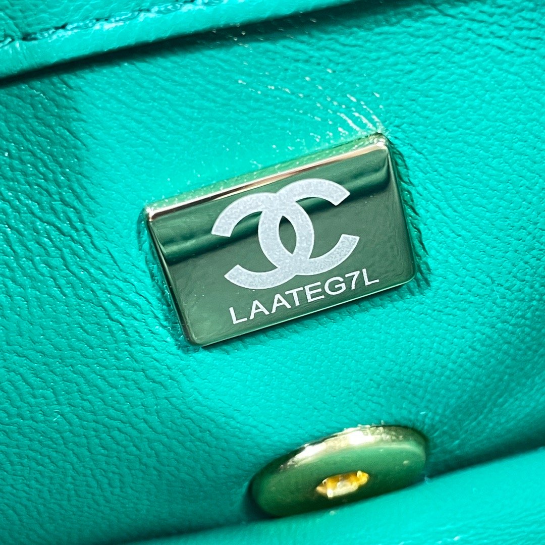 Chlmini Top Qualityap Bag Hardware For Women Green Gold Shoulder Bag
