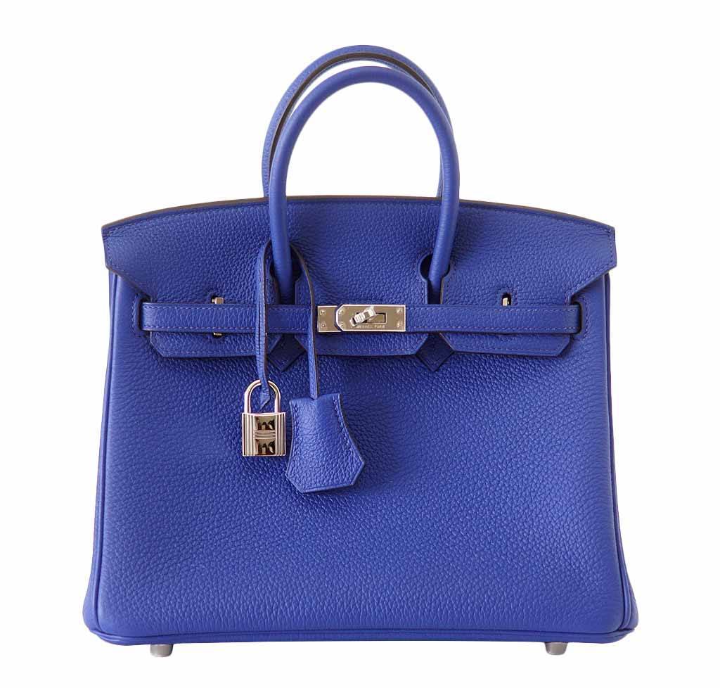 Hermes Birkin Bleu Electric Bag Travel Bag