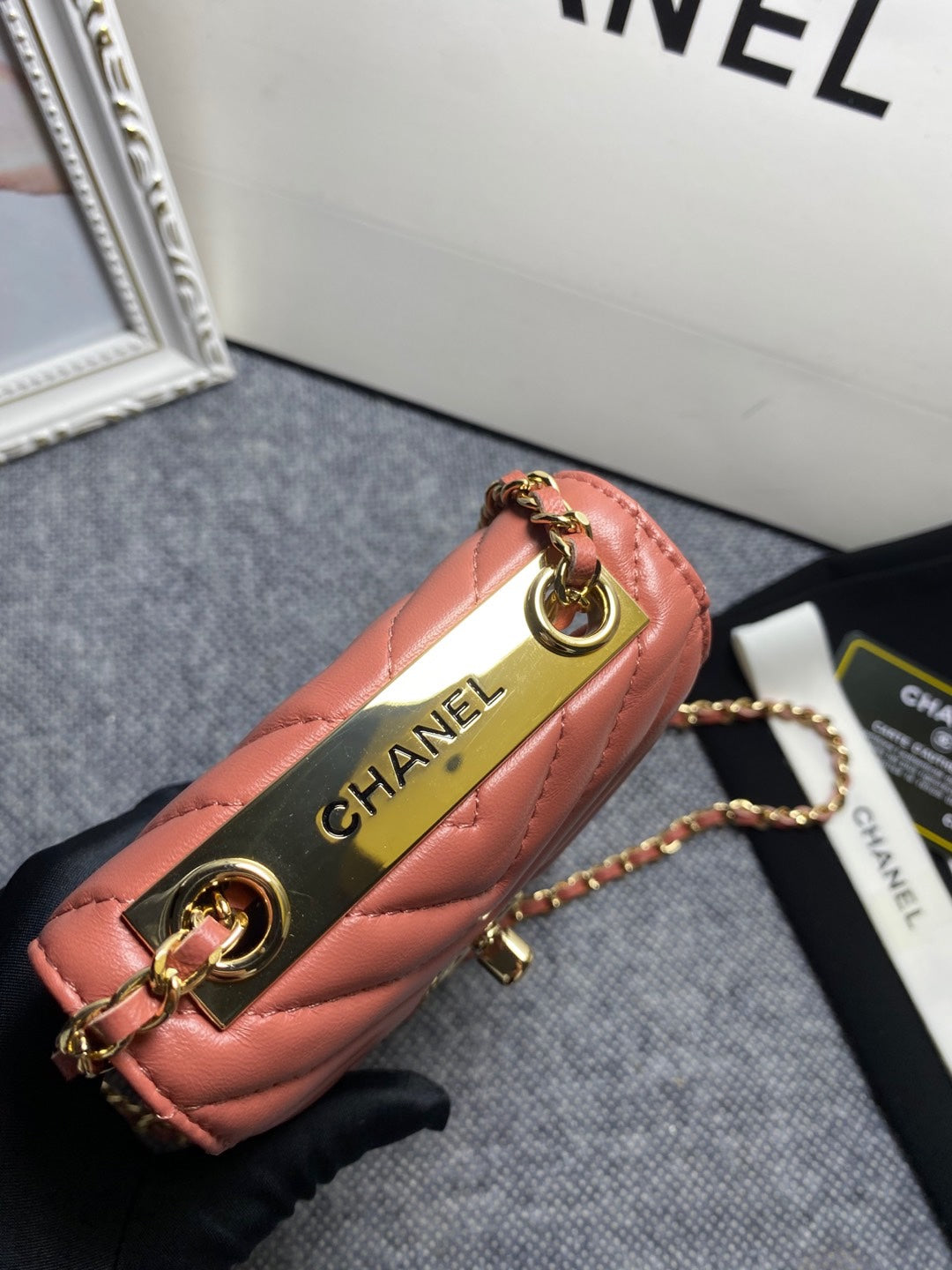 CHL Chevron Trendy CHL Phone Travel Bag Bag 18Cm7In