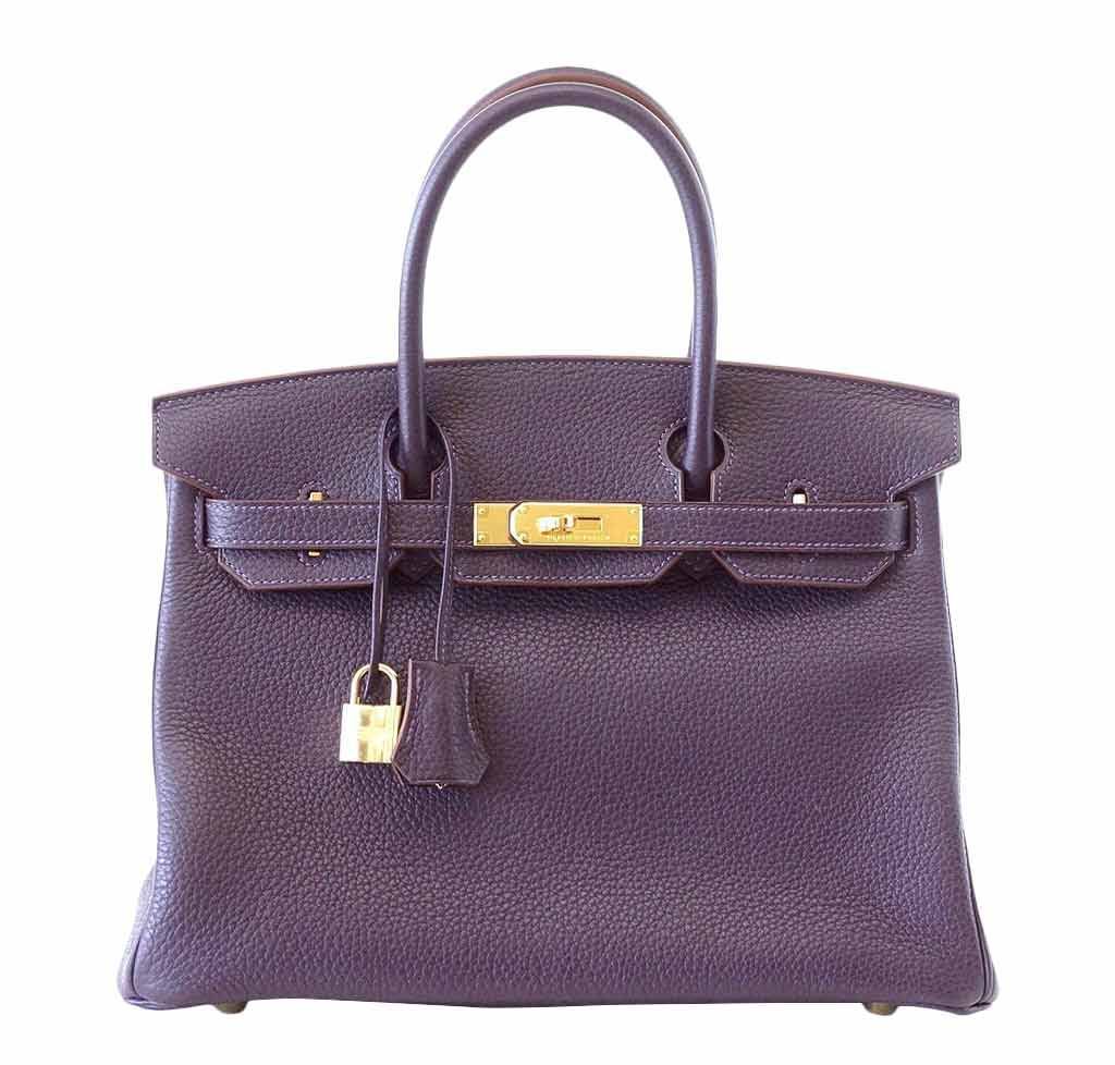 Hermes Birkin Raisin Togo Bag Travel Bag