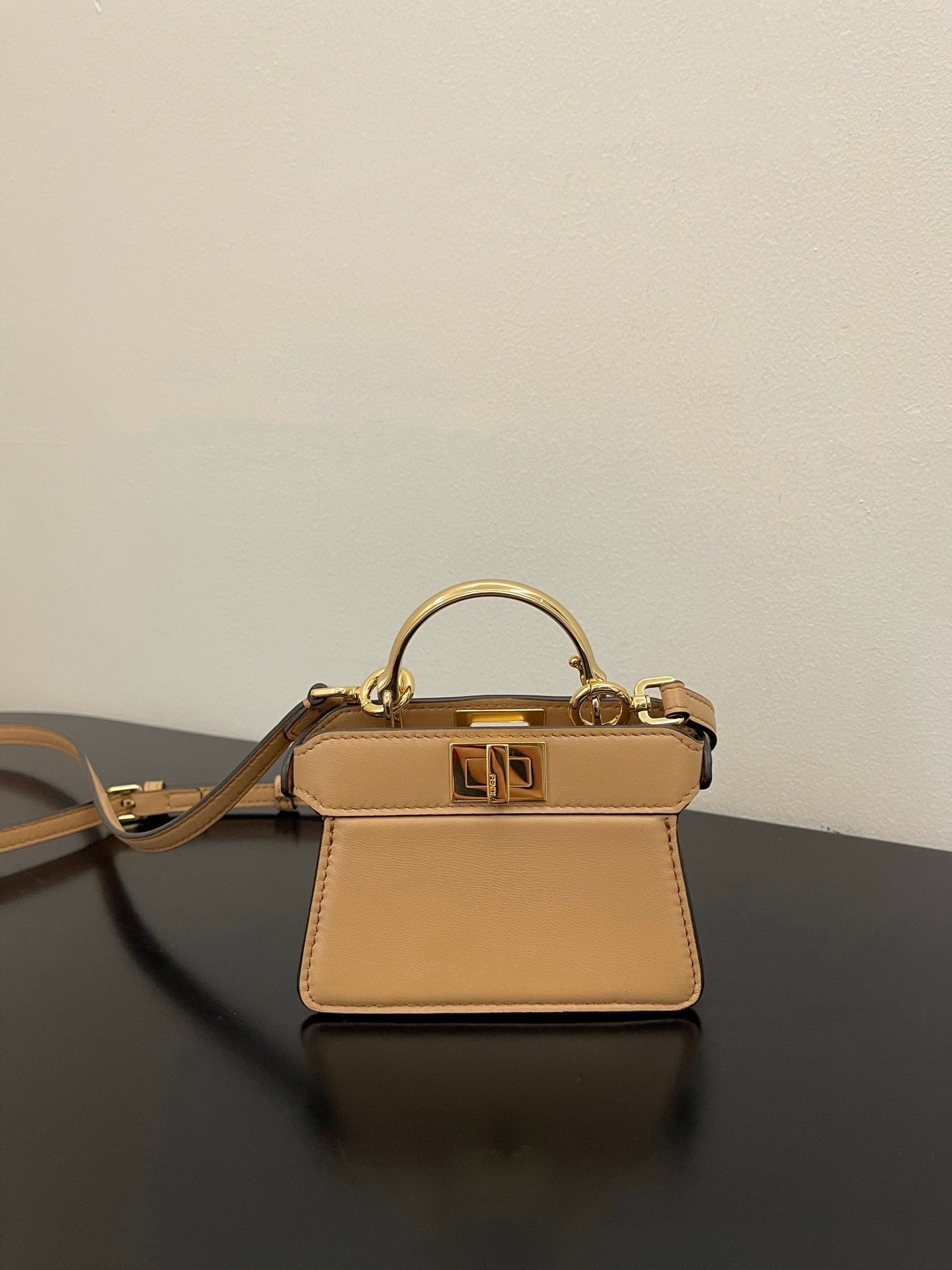 Iseeu Petite Micro Brown Travel Bag