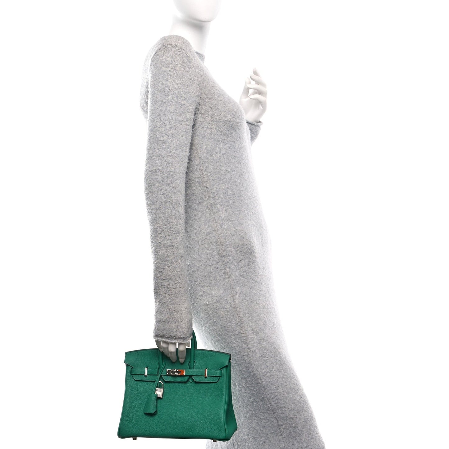 Hermes Togo Birkin Vert Vertigo Handbag Travel Bag