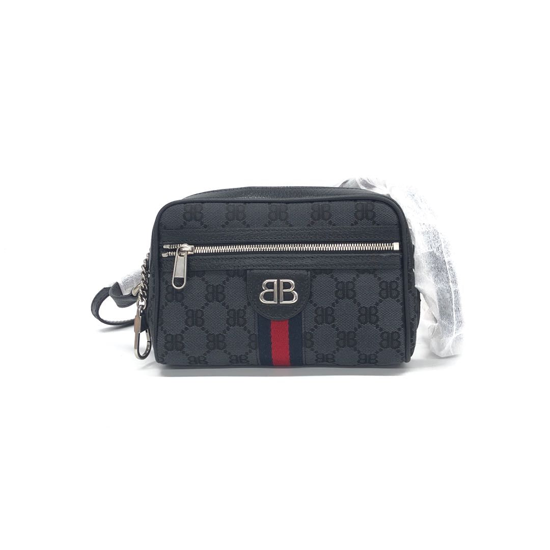 Gucci Balenciaga Shoulder Bag Canvas