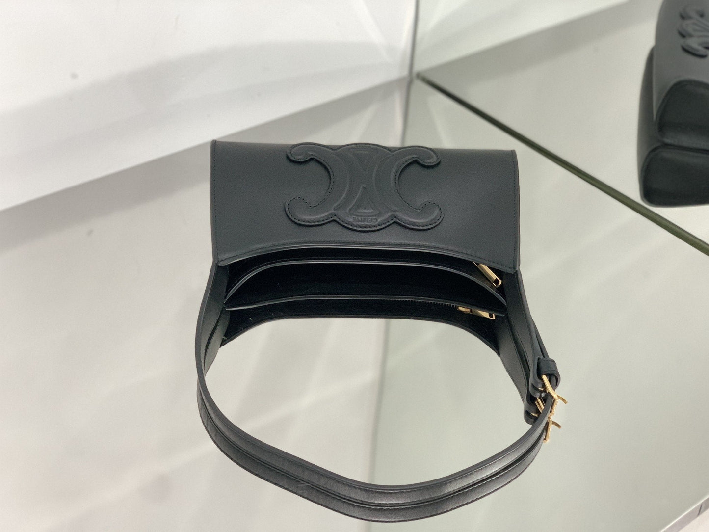 Top Quality Cuir Triomphe Bag For Women Black Travel Bag