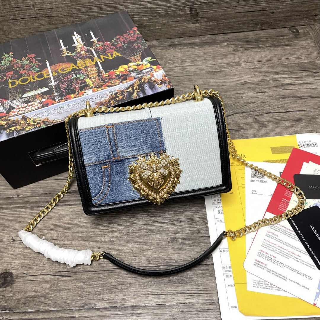 Metop Qualityum Devotion Patchwork Plain Denim Travel Bag