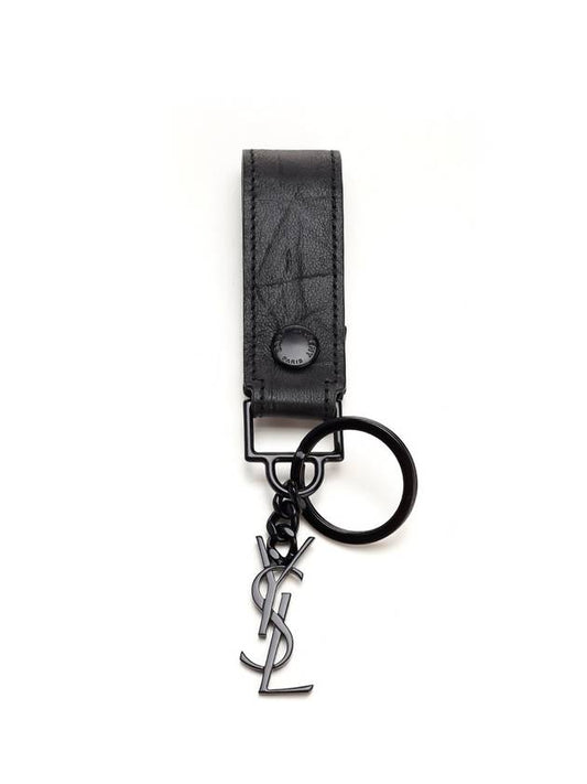 YSL Saint Laurent Saint Laurent Trending Logo Crocodile Key Holder Leather Monogram Travel Bag