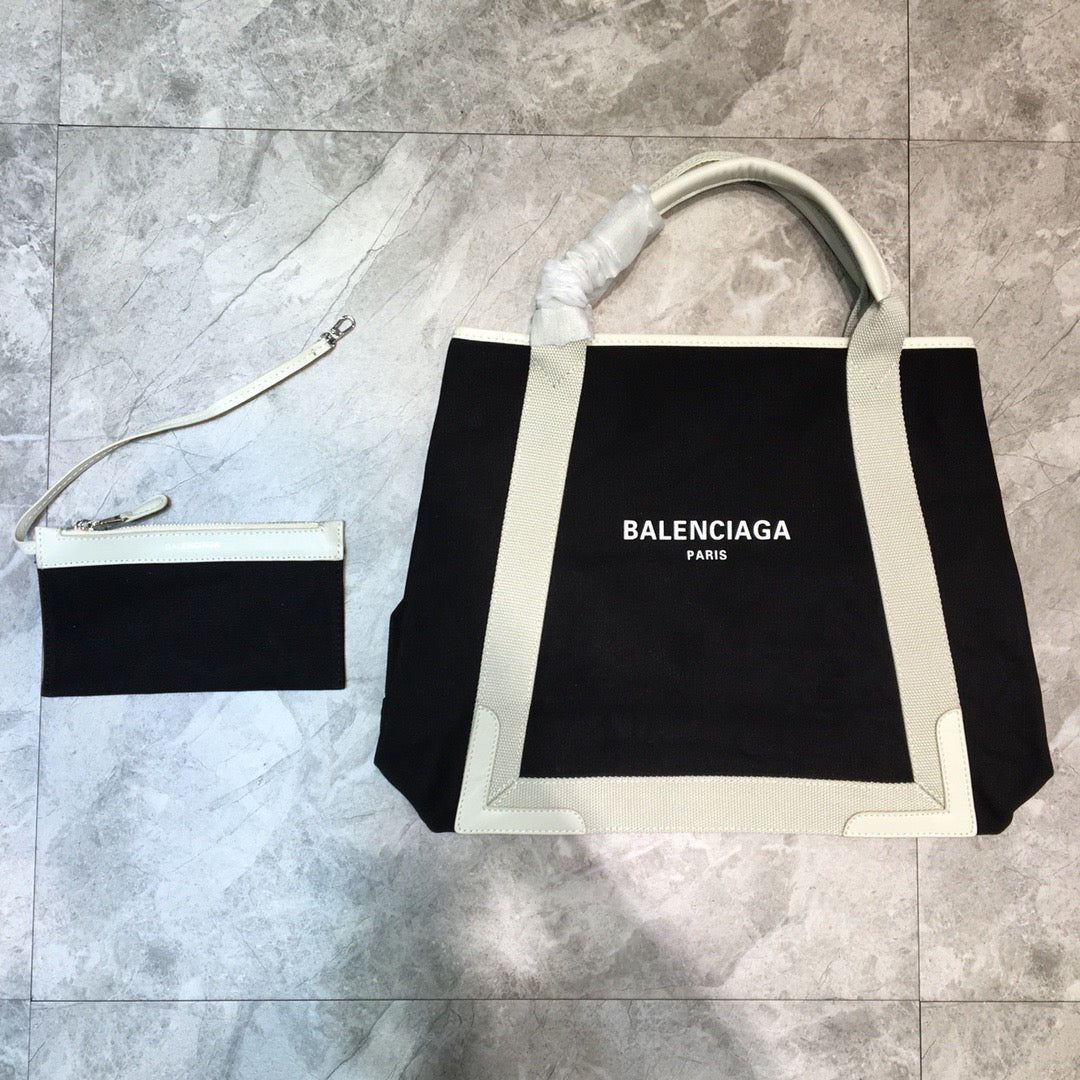 Top Quality Navy Metop Qualityum Cabas Tote White Tote Bag