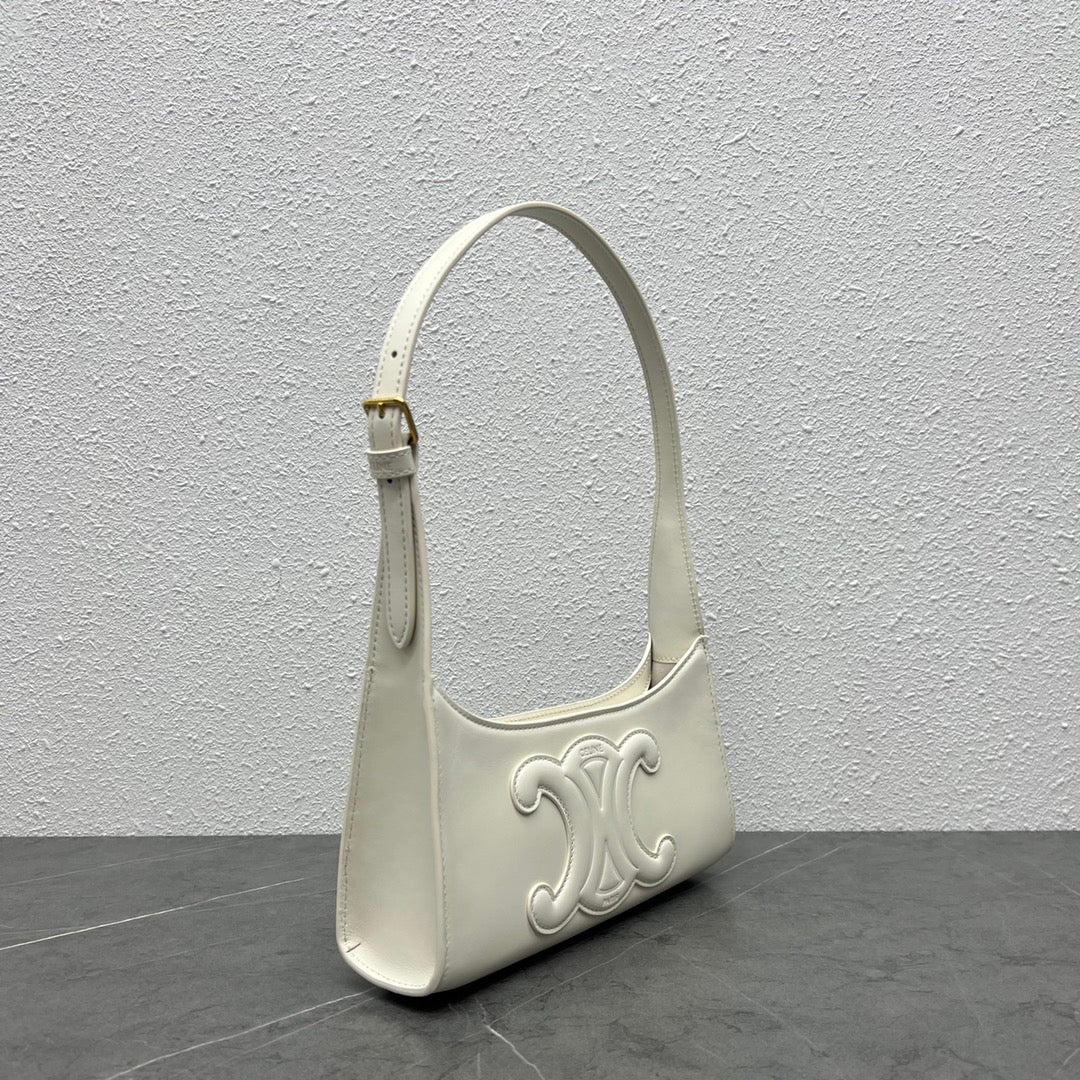 Top Quality Cuir Triomphe Shoulder Bag For White