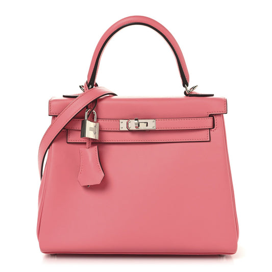 Hermes Swift Kelly Retourne Rose Azalee Handbag Travel Bag