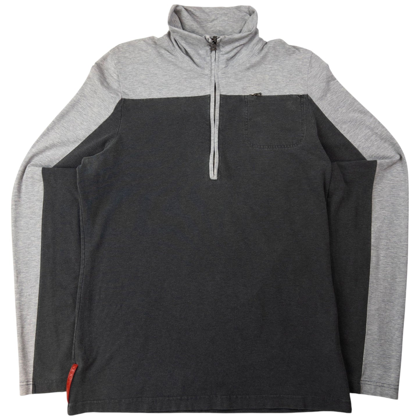 Prada Handbag Sport Q Sweatshirt Gray Zip