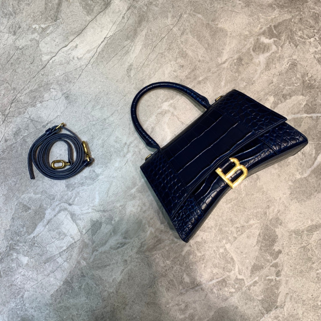 Top Quality Hourglass Handbag In Dark For Blue Small Travel Bag