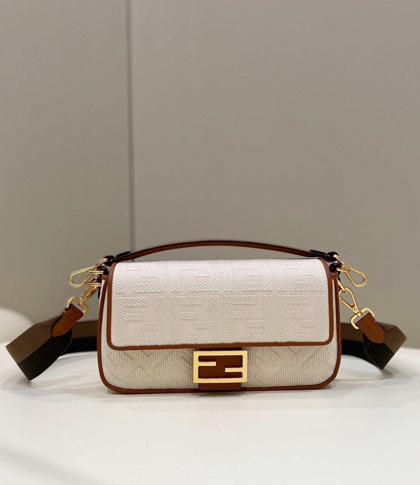 Fi Baguette For Women Women& Handbags Shoulder White Crossbody Bag