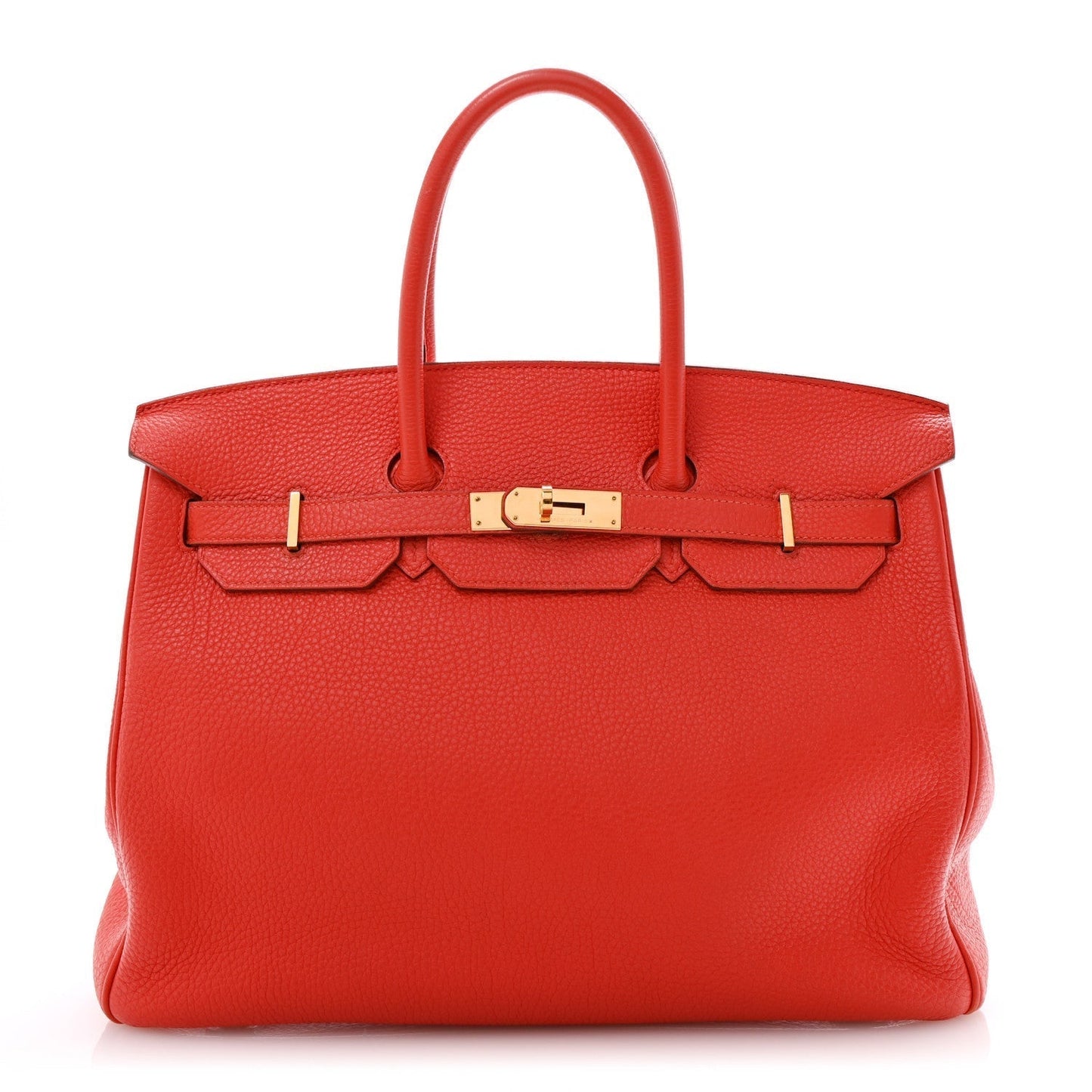 Hermes Togo Birkin Rouge De Coeur Handbag Travel Bag