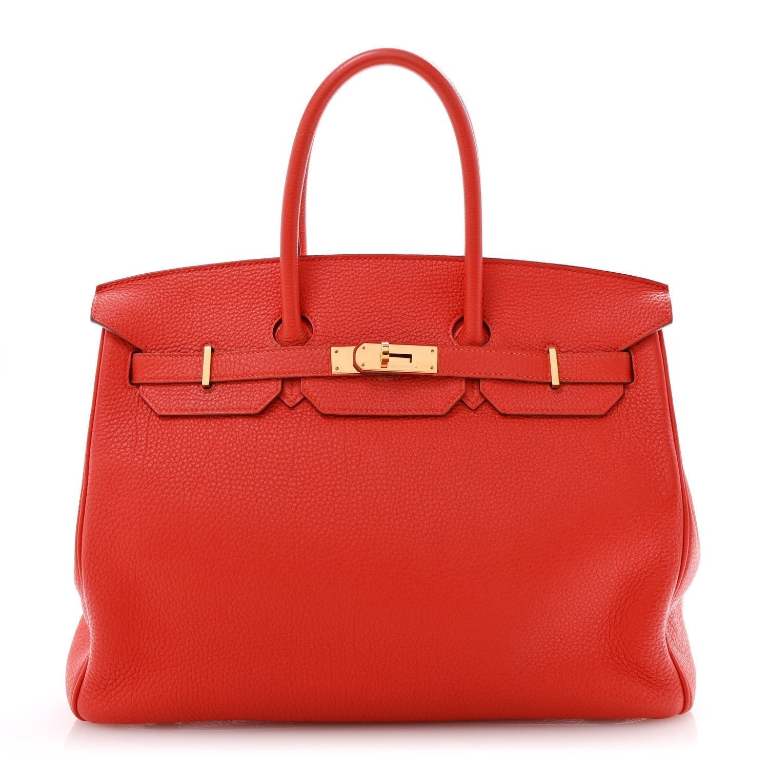 Hermes Togo Birkin Rouge De Coeur Handbag Travel Bag