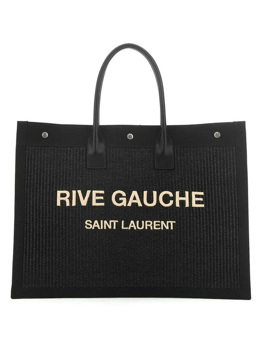 YSL Saint Laurent Saint Laurent Trending Men Rive Gauche Tote Black Tote Bag Black 5094152M21E