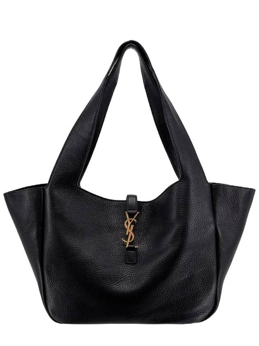 YSL Saint Laurent Luxury Trending Bea Grained Tote Bag Leather Black