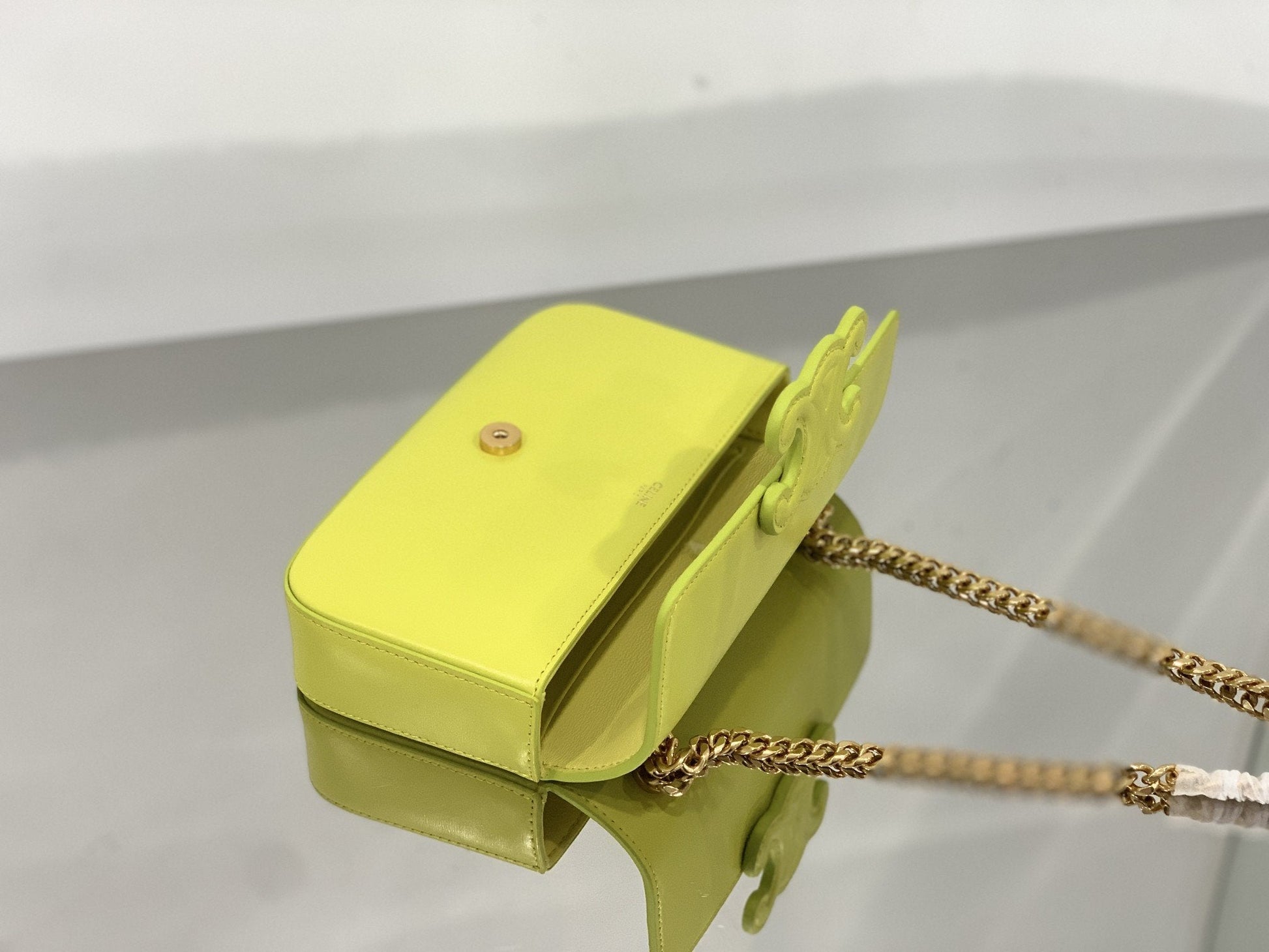 Top Quality Shoulder Bag Cuir Triomphe For Green Chain 79In20Cm 6141