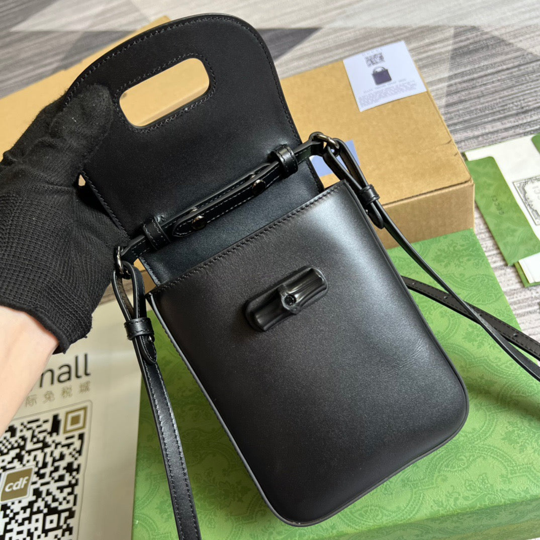 gg Bamboo , ’s 6in Black Mini Bag