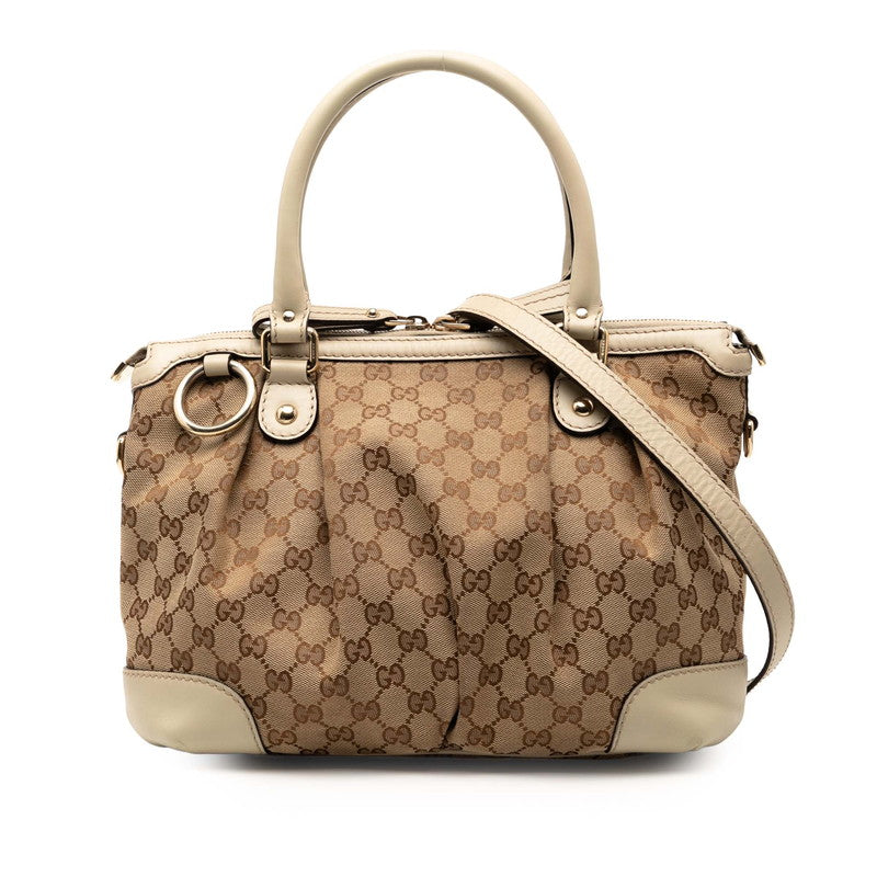 Gucci 2Way Handbag Canvas Travel Bag 2Way Handbag