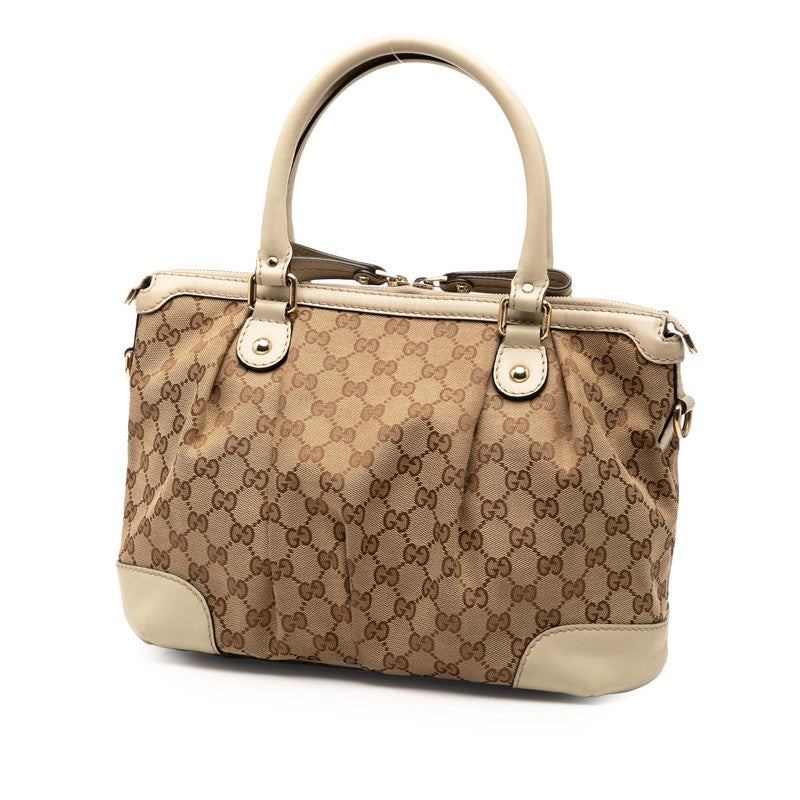 Gucci 2Way Handbag Canvas Travel Bag 2Way Handbag