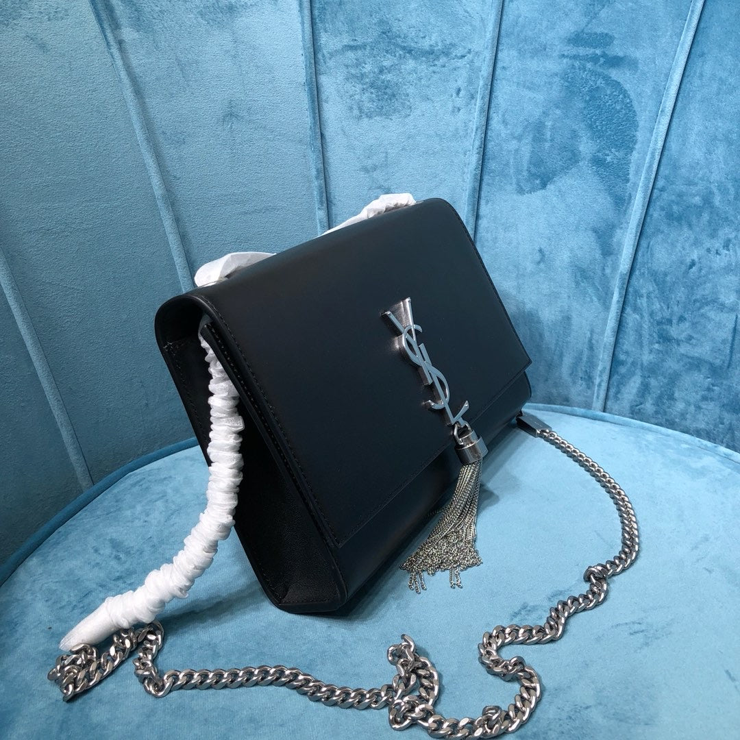 YSL Saint Laurent Kate Shoulder Bag Monogram Chain Ysl 354119Bow0N1000 7386