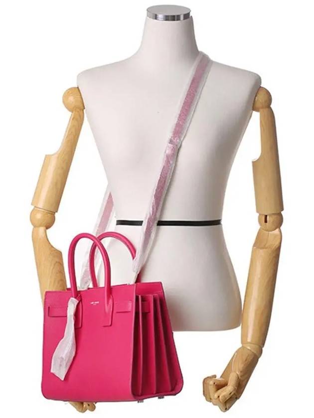 YSL Saint Laurent Luxury Trending Nano Sac De Jour Tote Bag Leather Pink