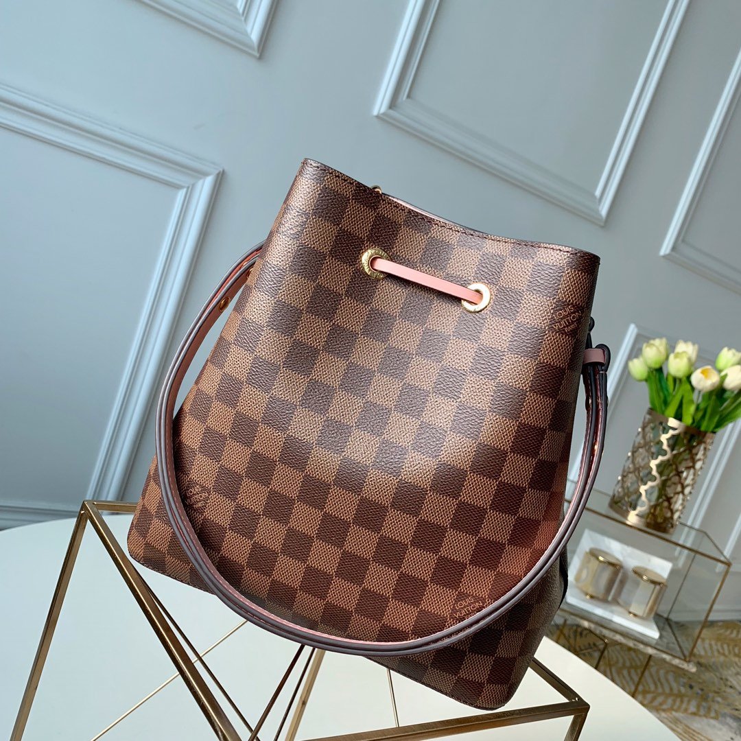 Top Quality Neonoe Bag Damier Ebene Venus Canvas Pink Crossbody Bag