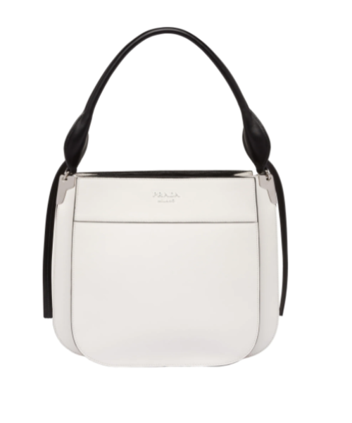 Prada Margit Shoulder Bag Leather White