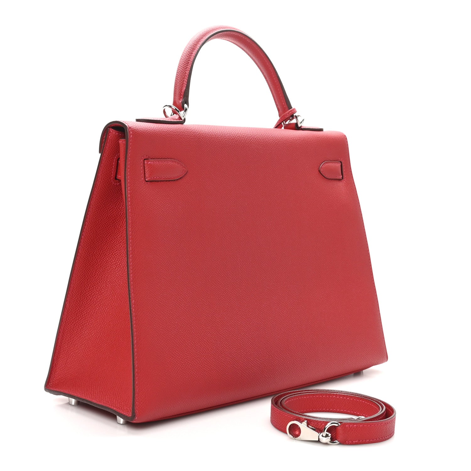 Hermes Epsom Kelly Sellier Rouge Cas Ue Handbag Travel Bag Rouge Casue 1759383