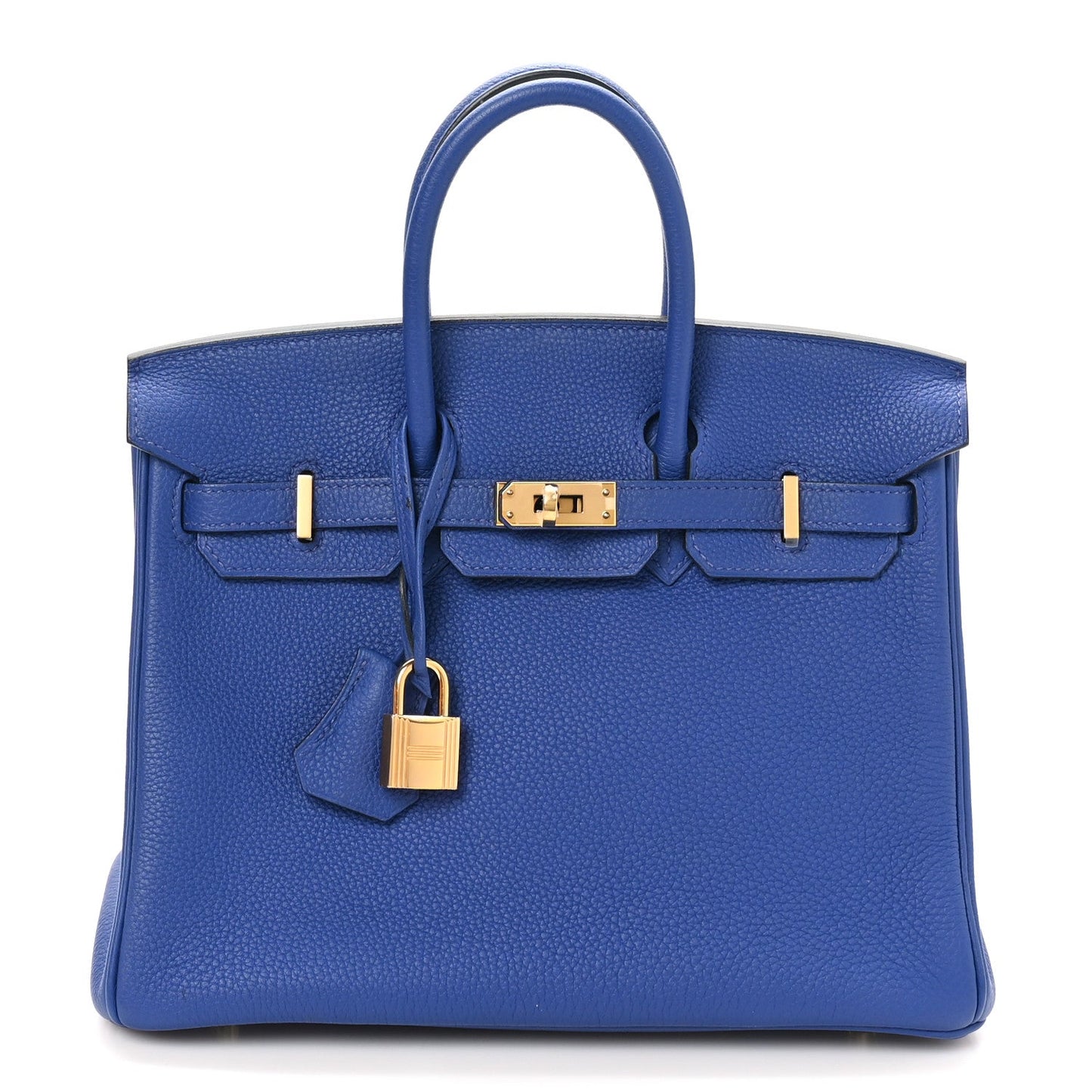 Hermes Togo Birkin Bleu Electrique Handbag Travel Bag