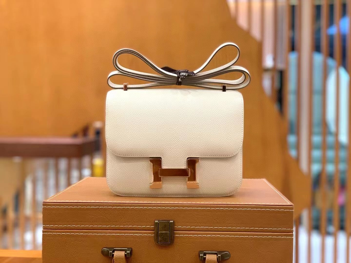 Top Quality Constance Epsom For Women Handbags White Shoulder Bag 9In23Cm 5192