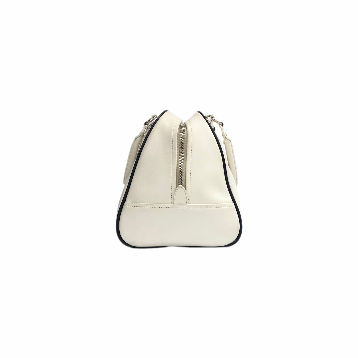 Prada Adidas Bowling Bag Calf Handbag Leather Calf Leather Travel Bag