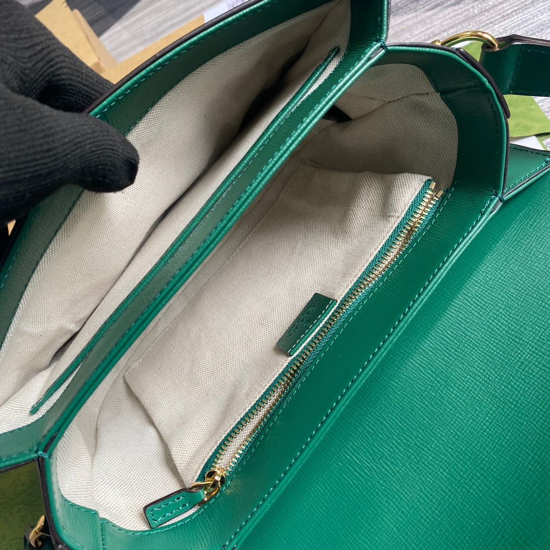 gg Horsebit , ’s 9.8in Green Shoulder Bag