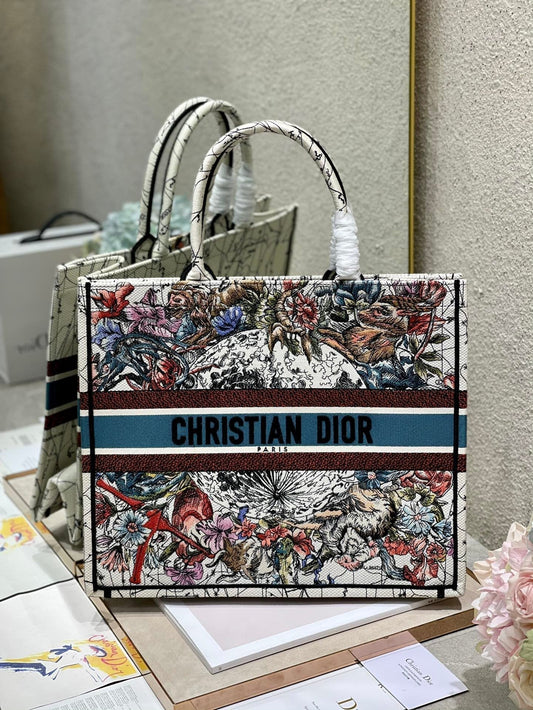 Book Latte Zotop Qualityac Embroidery Multicolor Large Book Tote Shoulder Bag