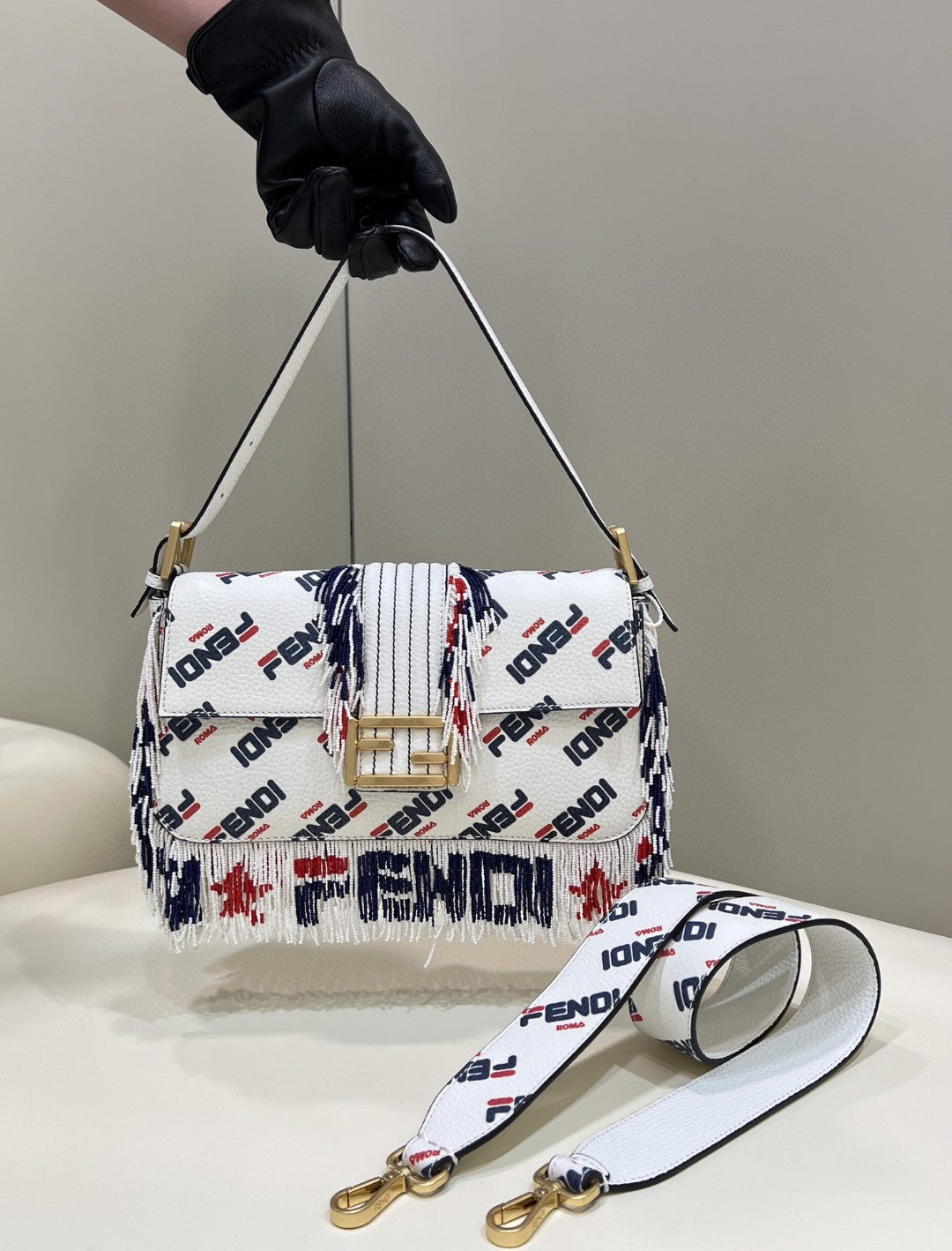 Fila Mania Beaded Baguette Multicolour Travel Bag