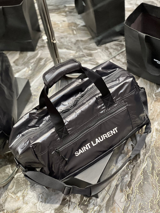 YSL Saint Laurent Nuxx Duffle , ’s 19in Black Travel Bag