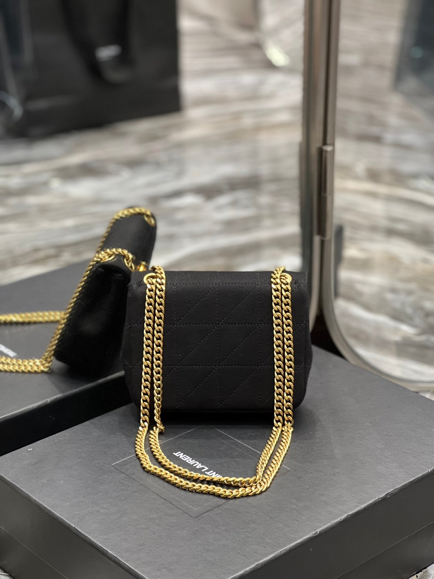 YSL Saint Laurent Rive Gauche Jamie Crossbody Bag Quilted Chain Ysl 6981622F9271000 4383