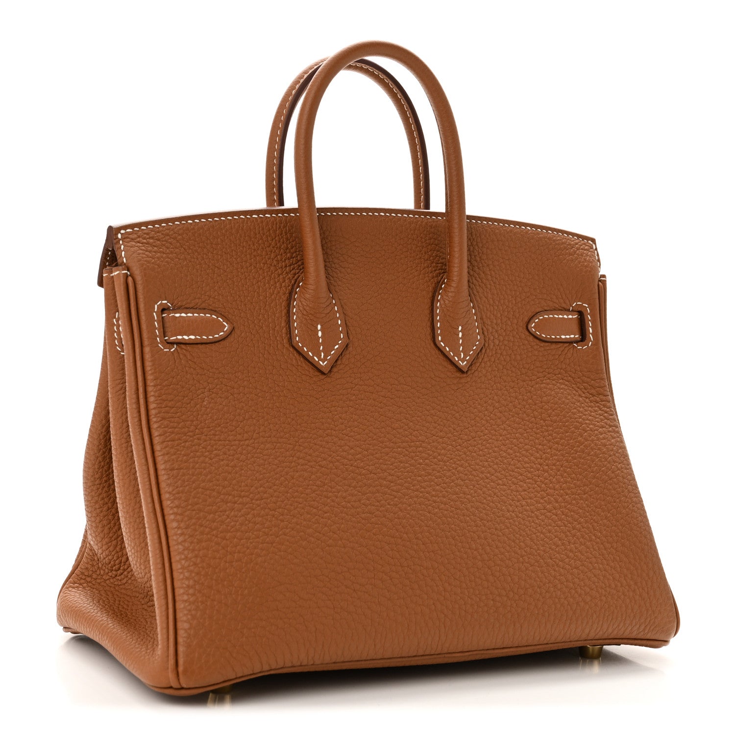 Hermes Togo Birkin Handbag Gold Travel Bag 25 Gold 1753682