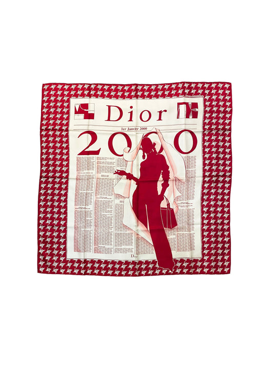 Dior Handbag & Scarf Red Pink